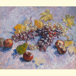 Grapes, Lemons, Pears, and Apples